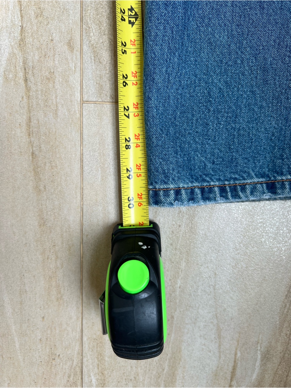 Zara Medium Blue Straight-Leg Jeans - Picture 6 of 9
